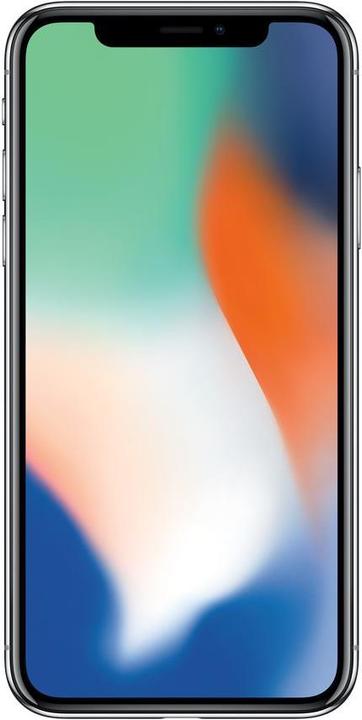 Actual product image Apple iPhone X (64 GB, Silver, 5.80", 12 Mpx, Single SIM, A / Like new)