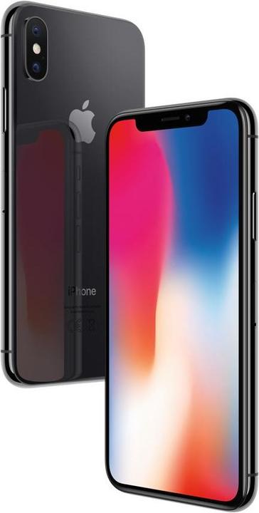 Apple iPhone X (256 GB, Space Grey, 5.80", Single SIM, 12 Mpx, 4G)