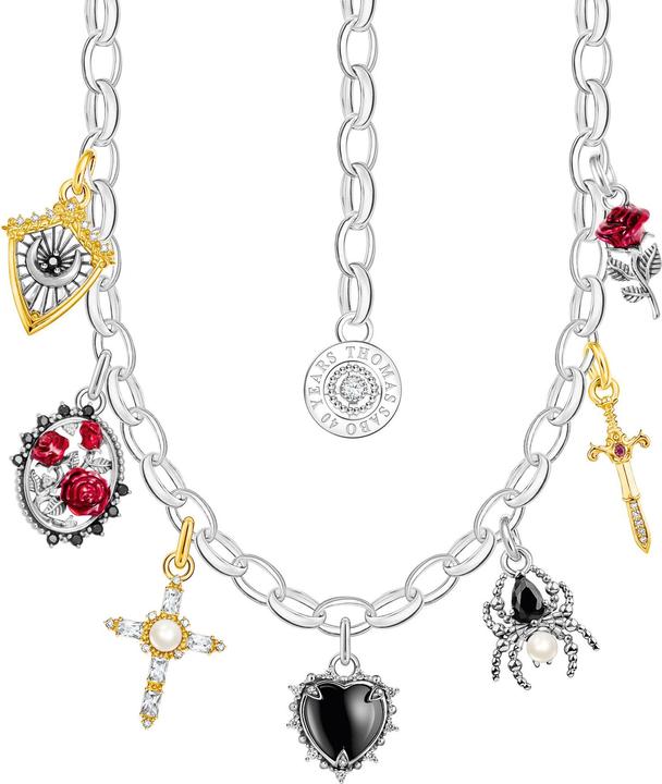 Produktbild Thomas Sabo Kette mit Anhängern True Romance (925er Silber, Emaille, 45 cm)