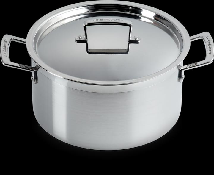 Actual product image Le Creuset 3-PLY 3-PIECE COOKING SET (24 cm, Pan set + pot set, Stainless steel)