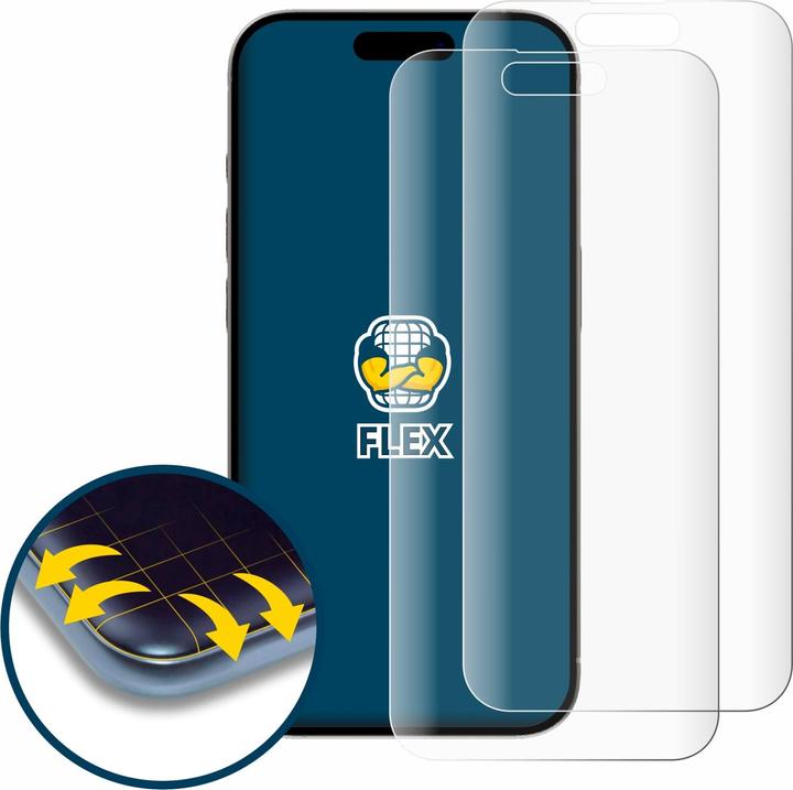 Produktbild BROTECT Full-Cover Displayschutz (2 Stück, Apple iPhone 15 Pro)