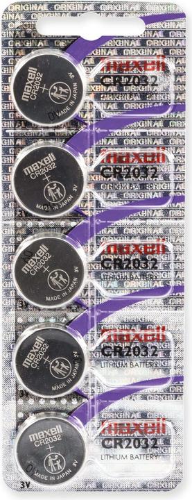 Maxell Electronics CR2032 (5 Stk., CR2032, 220 mAh)