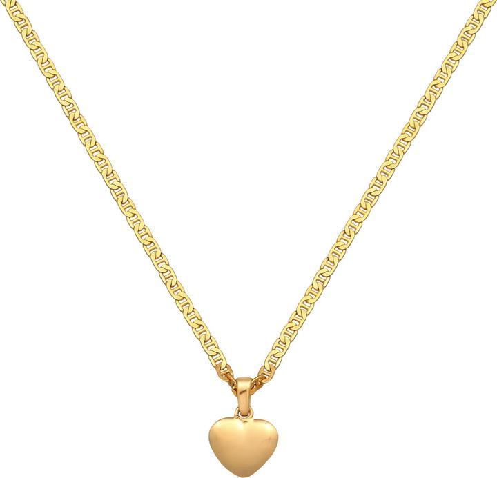 Actual product image Elli Heart (925 Sterling silver gold-plated, 45 cm)