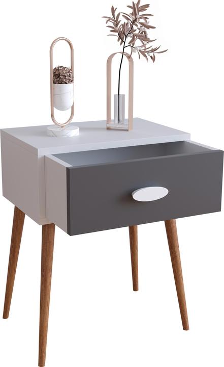 Immagine prodotto VCM Comodino Tavolino Cassetto Console Boxspring Comodino Singol L (45 x 30 x 60 cm)