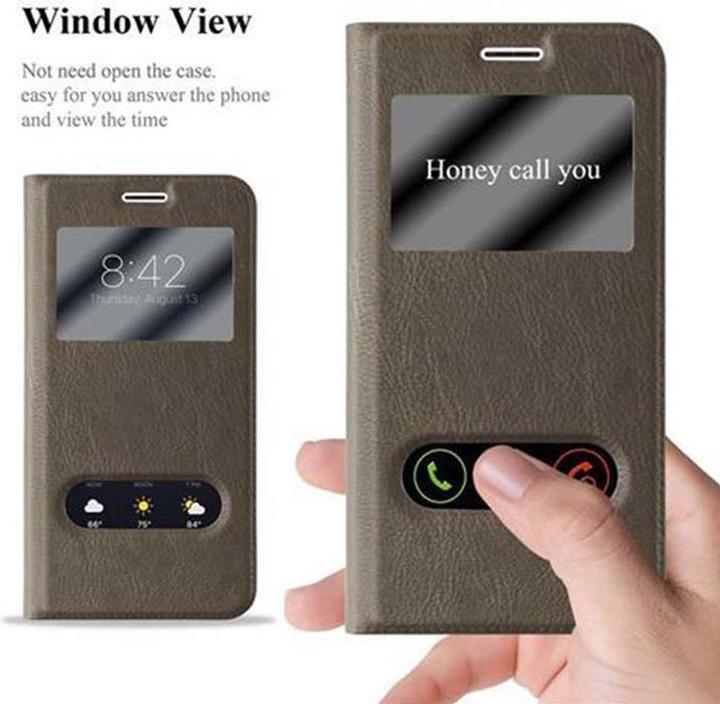 Produktbild Cadorabo Book mit View Doppelfenster Cover (Samsung Galaxy J7 2016)