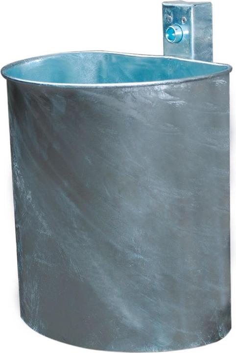 Image du produit Renner Helmuth Poubelle d'extérieur galvanisée à chaud, capacité 20 l, corps non perforé, h x l (20 l)
