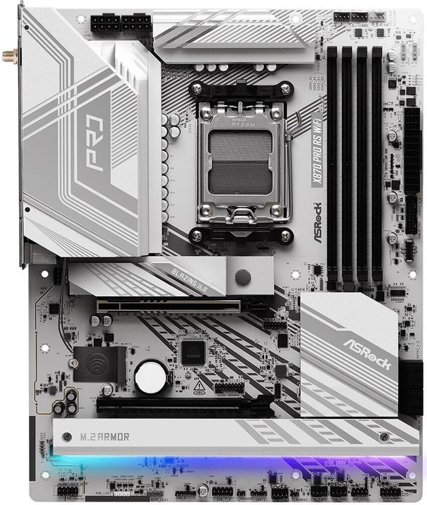 Actual product image AsRock X870 Pro RS WiFi AM5 (AM5, AMD X870, ATX)