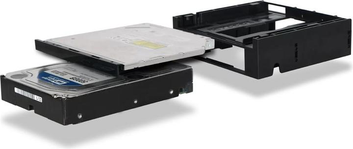 Produktbild Icy Dock 5,25” zu 3,5” + Ultra Slim ODD Frontblenden-Adapter
