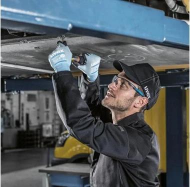 Produktbild Uvex Safety Mechanikerhandschuh Phynomic AirLite C ESD, Blau (12)