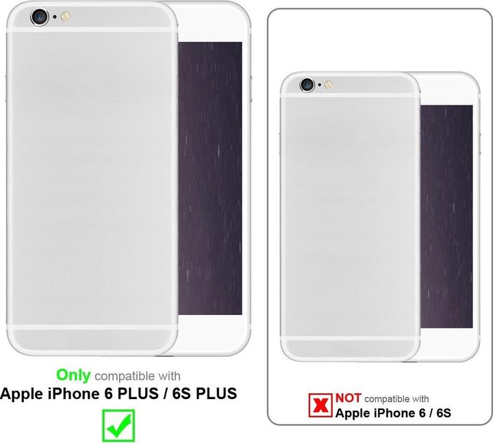 Produktbild Cadorabo Book Hülle mit Print (Apple iPhone 6 Plus)
