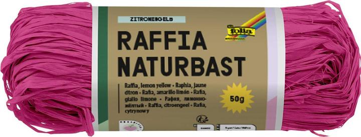 Produktbild Folia Naturbast matt pink 0,5 mm x 50,0 g (Geschenkband, 1 x)