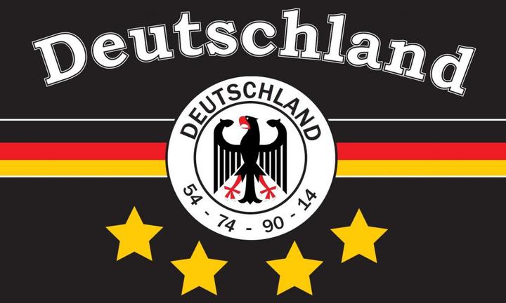 Actual product image trends4cents Flag GERMANY 7 Football 4 STARS black 90 x 150 cm