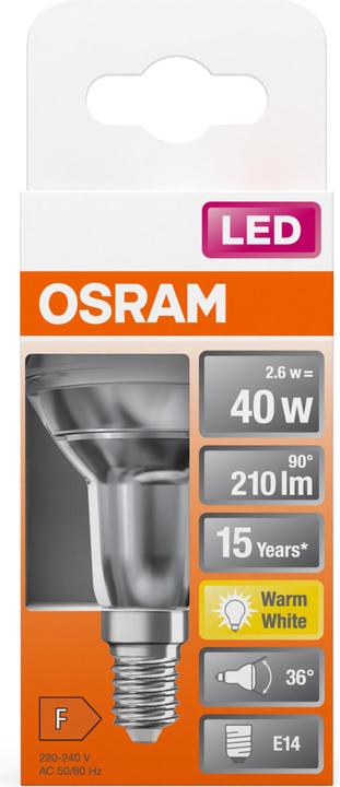Immagine prodotto Osram Star R50 (E14, 2.60 W, 210 lm, 1 x, F)