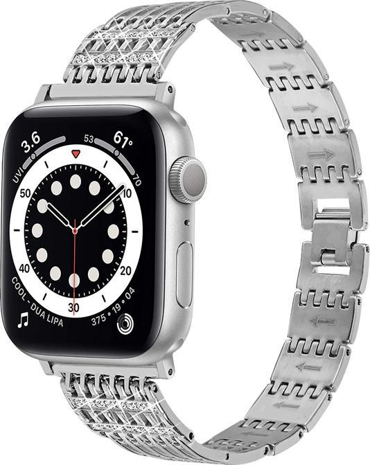 Image du produit EKO Bracelet de montre en acier inoxydable strass argent (Acier inoxydable)
