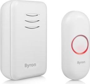 Actual product image Byron Wireless Doorbell Battery Powered - White