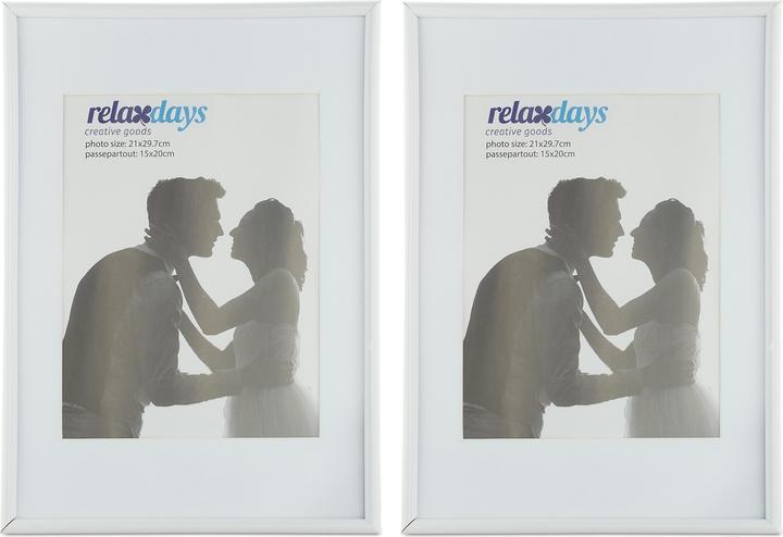 Relaxdays 2x fotolijst (A4)