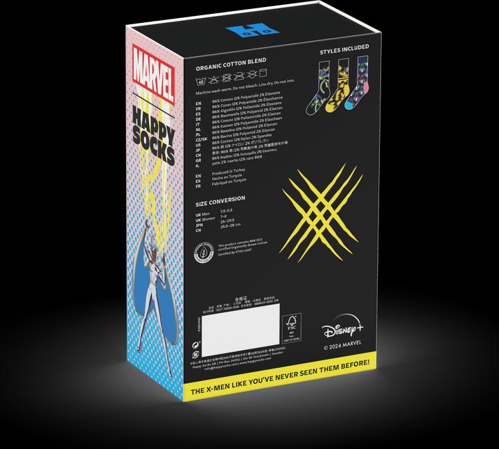 Produktbild Happy Socks Marvel 3-Pack Gift Set (3er Pack, 36 - 40)