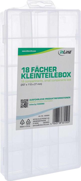 Immagine prodotto InLine Scatola per minuteria, 18 scomparti, dimensioni: 207x110x27mm, arancione