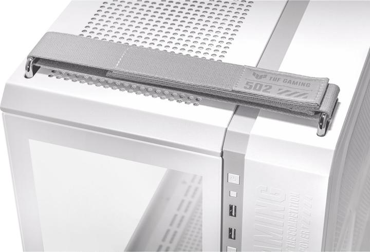 Actual product image ASUS Case TUF GT502 PLUS TG Gaming White (mATX, Mini-ITX, ATX)
