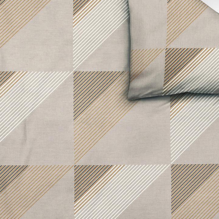 Produktbild Janine Mako-Satin Bettwäsche J.D. 87065 taupe (Duvetbezug, 135x200 cm, 80x80 cm)