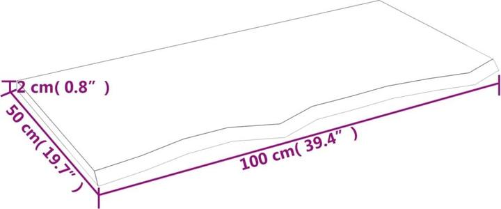 Actual product image VidaXL Emerald (100 x 50 x 2 cm)