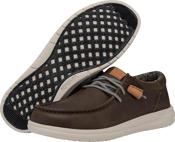 Actual product image Hey Dude Wally Grip Craft Leather (46)