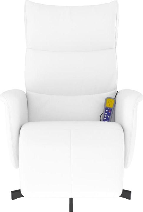 Image du produit VidaXL Fauteuil de massage avec repose-pieds Blanc Similicuir,Couleur