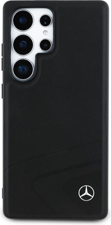 Produktbild Mercedes Leather Horizontal Debossed Curves MagSafe Case for Samsung Galaxy S25 Ultra - Black (Samsung Galaxy S25 Ultra)