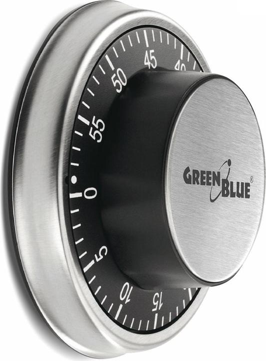 Actual product image Greenblue 51348 - Mechanical kitchen timer - Silver - 60 min - Magnetic - 9,5 cm - Box