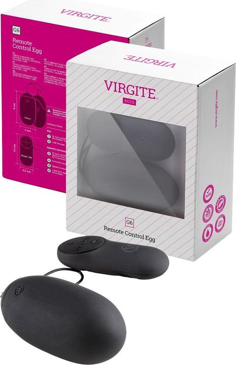 Immagine prodotto Virgite Ovetto vibrante G6, ricaricabile, nero, 230 g