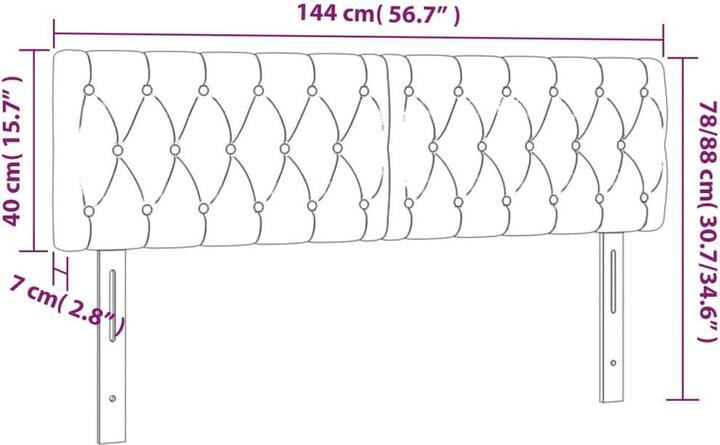 Immagine prodotto VidaXL Daniella (144 x 7 x 88 cm)