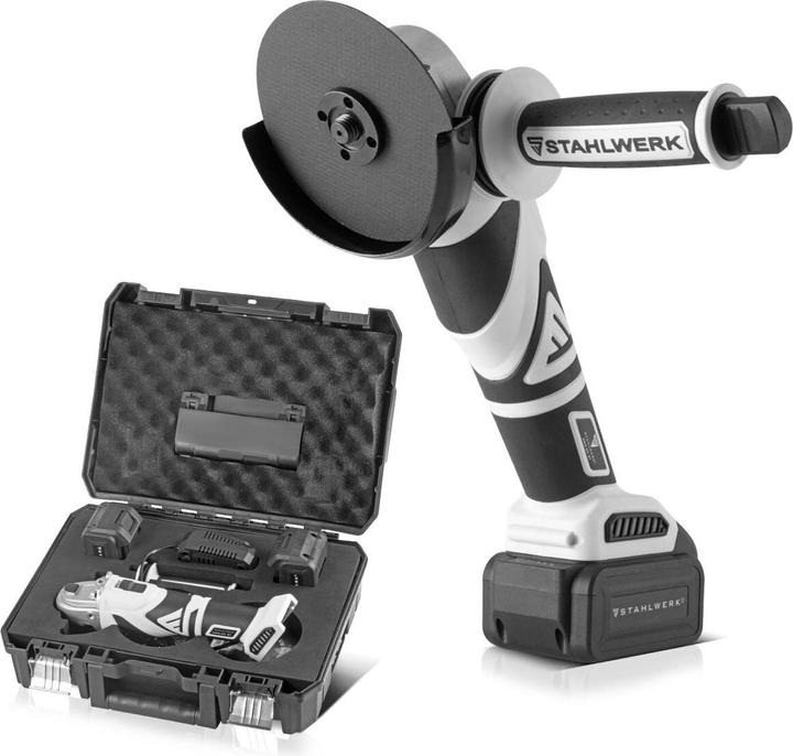 Image du produit Stahlwerk Meuleuse d'angle sans fil brushless AWS-20 ST 20V/4Ah, 0 - 7500 min-1 (125 mm)