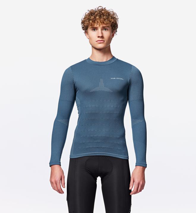 Van rysel Intimo bici manica lunga Racer 2 blu (XXL)