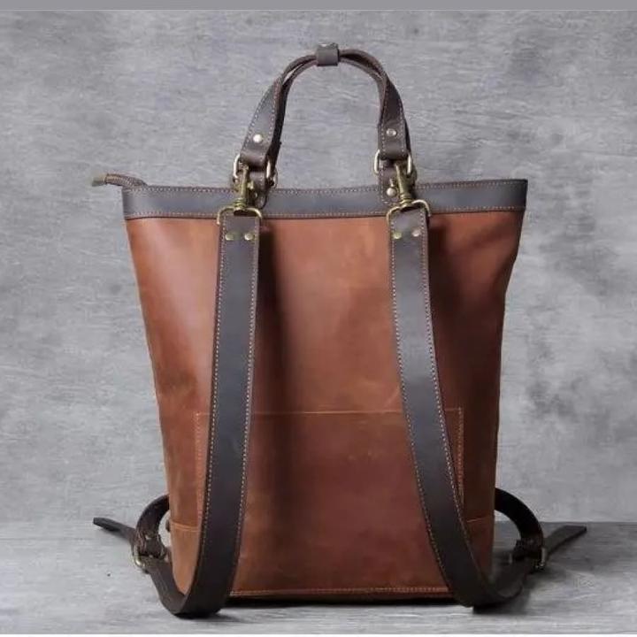 Produktbild Only-Bags.Store Handgefertigter Lederrucksack, Ledertasche Tote