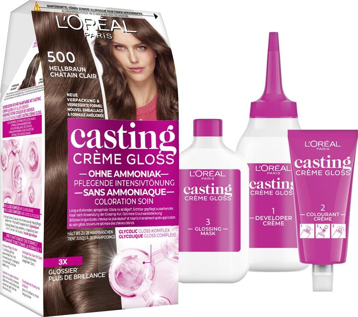 Actual product image L'Oréal Paris Casting Cream Gloss (500 light brown)