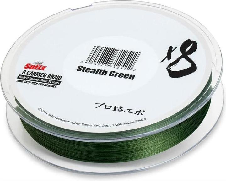 Produktbild Sufix X8 Braid 150m Stealth Green (15.56 kg, 0.19 mm)