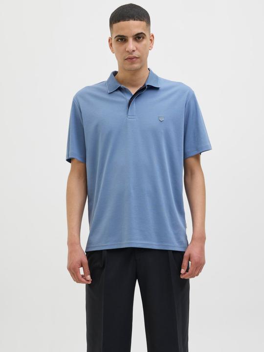 Actual product image Jack & Jones Single-coloured shirt collar polo shirt Poloshirt (M)