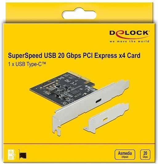 Actual product image Delock PCI Express x4 card