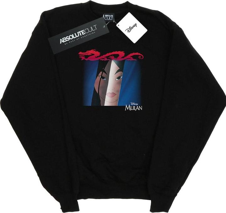 Actual product image Disney Womens/Ladies Mulan Face Peep Sweatshirt (XXL)
