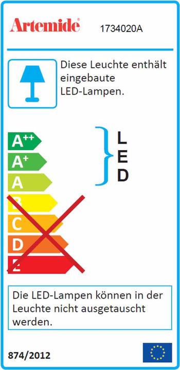 Etichetta energetica Artemide Demetra Tavolo Tavolo Led lampada da tavolo (385 lm)