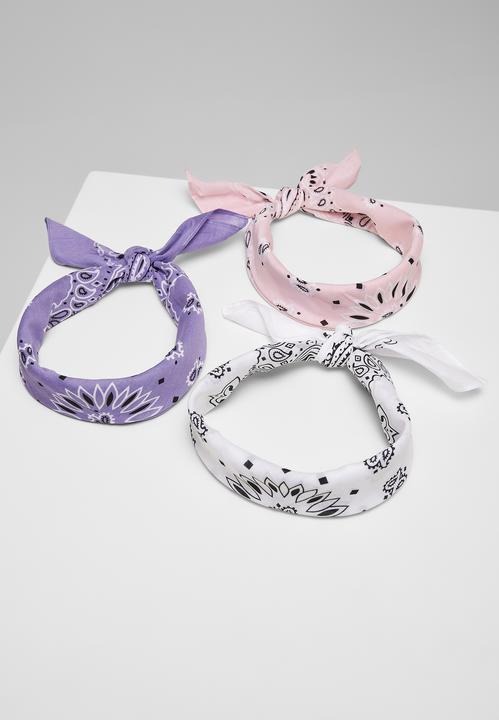 Urban Classics Multicolor Bandana 3-Pack