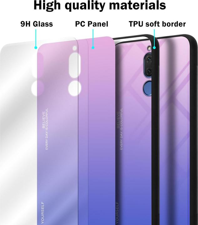 Actual product image Cadorabo TPU 2 colors glass cover (Mate 10 Lite)