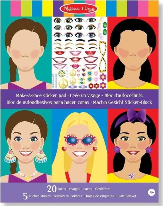 Produktbild Melissa & Doug Make A Face Sticker Pad