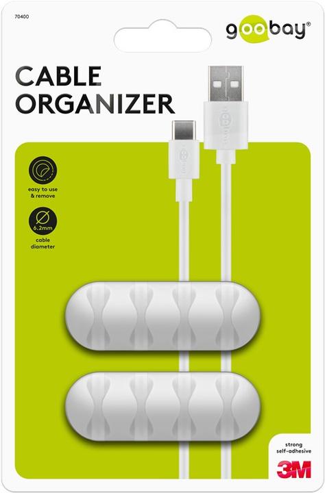Actual product image Goobay Set of 2 Cable Management 4-Slots