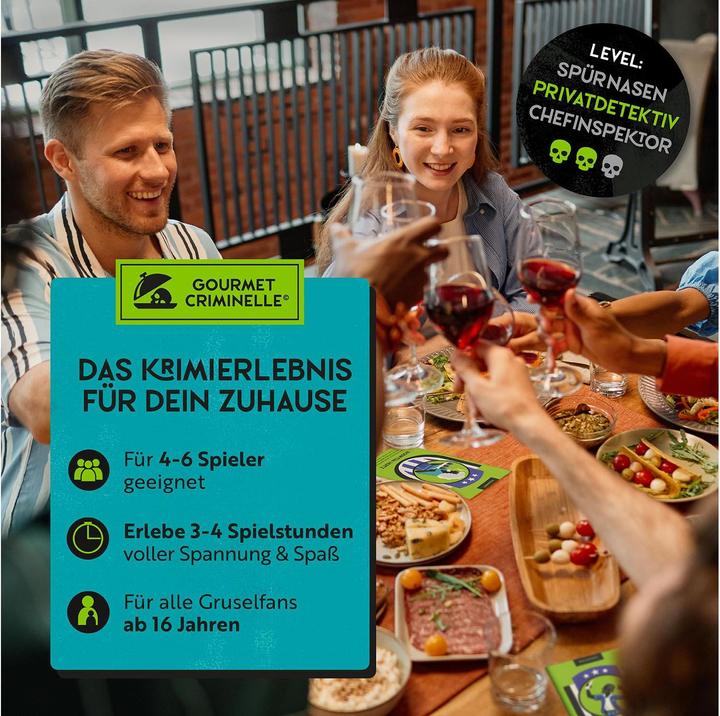 Actual product image Gourmet Criminelle Party game Fatal football final, Language: German (German)
