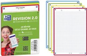 Produktbild Oxford Fiches bristol REVISION 2.0, A5, bord de couleur (A5, 250 g/m², 64 x)