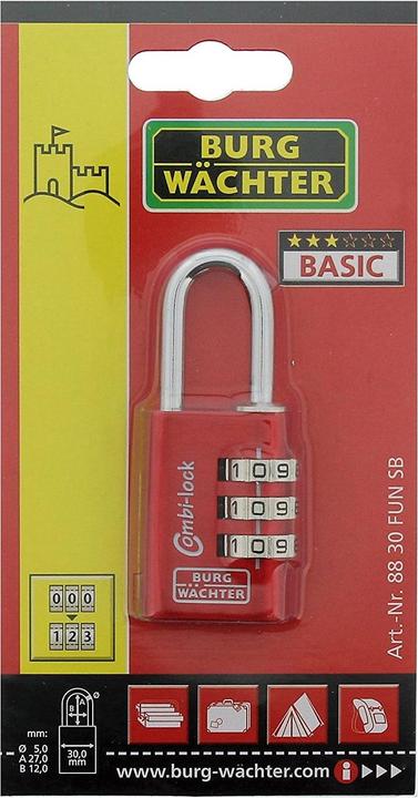Immagine prodotto Burg Wächter Serratura a combinazione Combi 88 30 Fun SB
