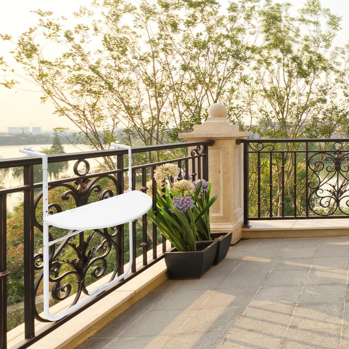 Immagine prodotto Relaxdays Tavolo sospeso da balcone (63 cm)