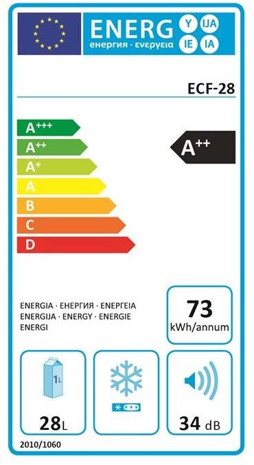 Energy Label Outwell Deep Cool (28 l)