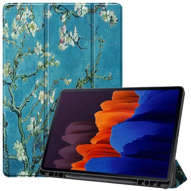 Produktbild MU Style Dreifach faltbare Hülle mit Muster (Galaxy Tab S7+)